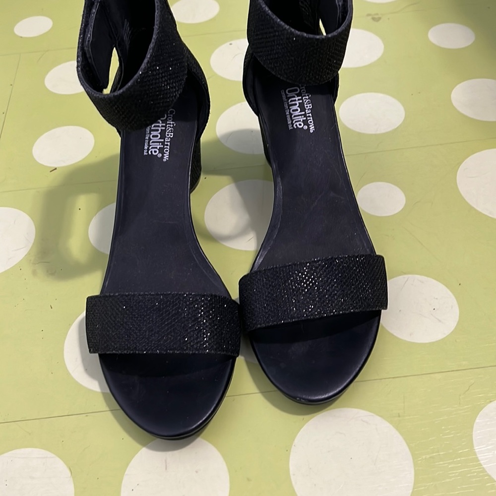 size:9 prom shoes never worn color:balck